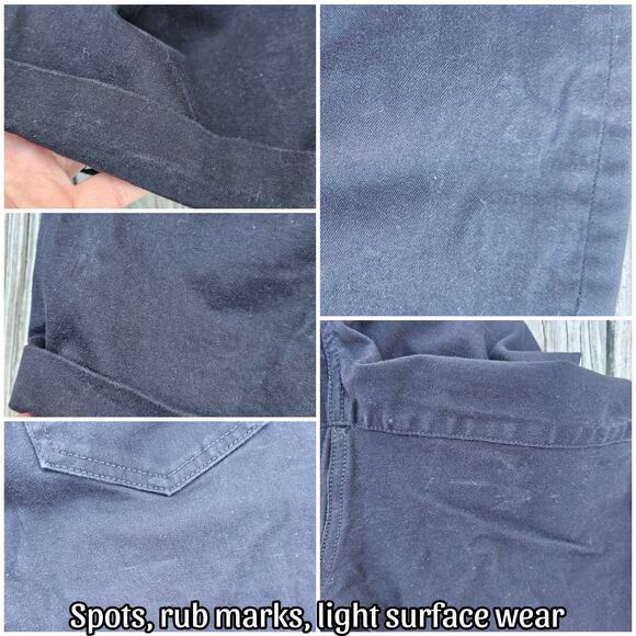 Black Denim Bermuda Shorts NYDJ Briella Size 4 ButtonFly Stretch Jeans Cuffed - Picture 4 of 6